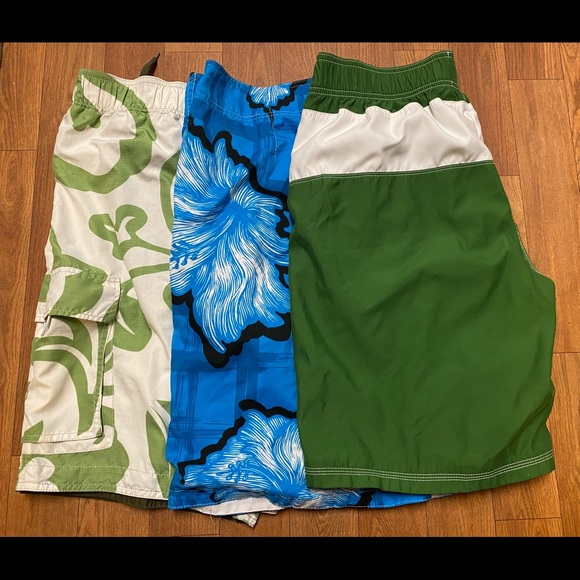 🌊 Blue Sol 🏖 Men’s Floral Swim Trunks 🩳, 38 - Picture 4 of 4